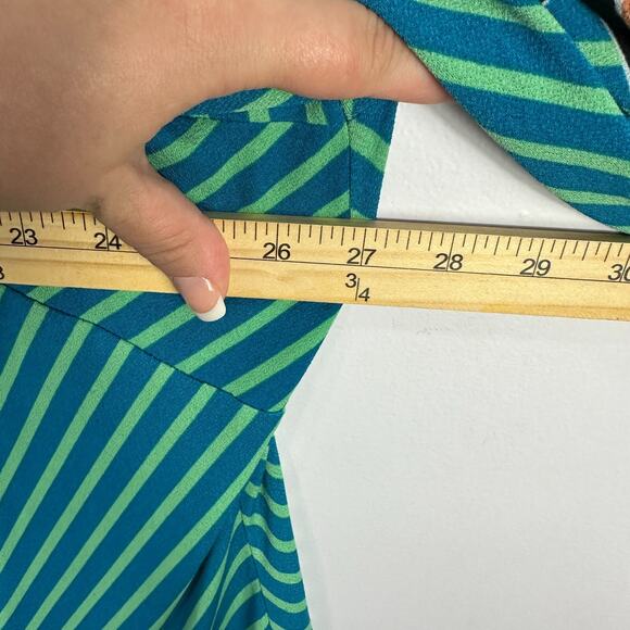 Bob‎ Mackie Top Womens 2X Bold Graphic Print Long Sleeve Retro Festival Y2K - Picture 5 of 6